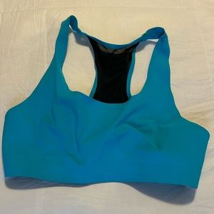 Lululemon Athletica Aqua Blue Mesh Racerback Sports Bra